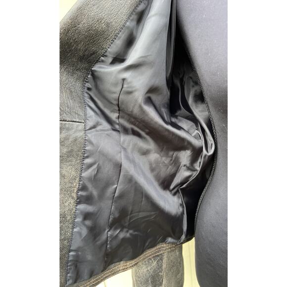 CRIPPLE CREEK Studded Leather Jacket Sz L Western Cowgirl Biker - Picture 8 of 11